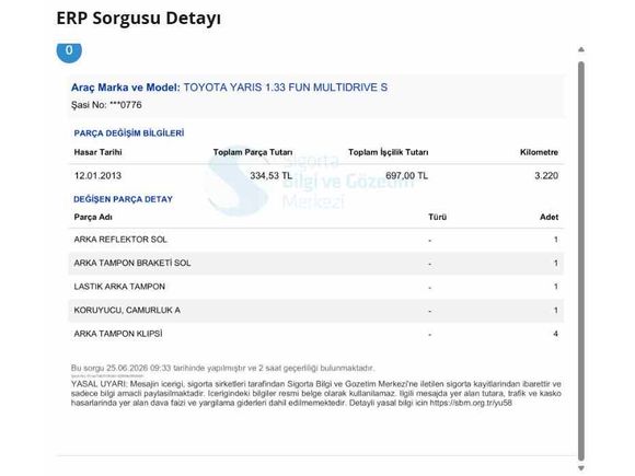 2012 YARİS 1.33 Fun MULTİDRİVE 