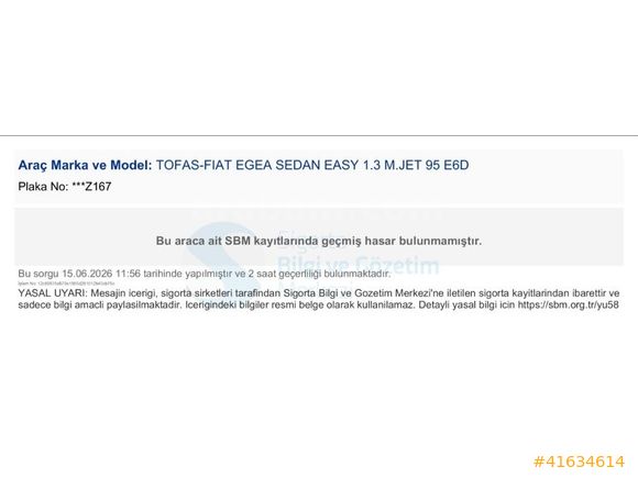 TEKİNBAŞ-ORJİNAL-2020 FİAT EGEA 1.3 MULTİJET EASY PAKET-EKRANLI