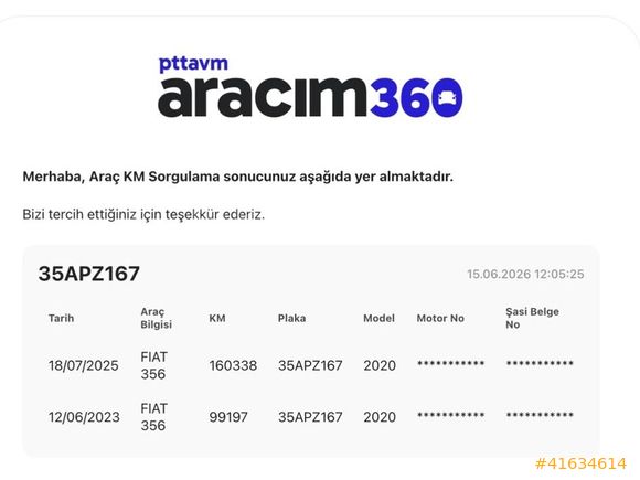 TEKİNBAŞ-ORJİNAL-2020 FİAT EGEA 1.3 MULTİJET EASY PAKET-EKRANLI