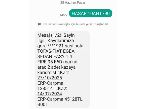 Sahibinden Fiat Egea 1.4 Fire Easy 2022 Model 