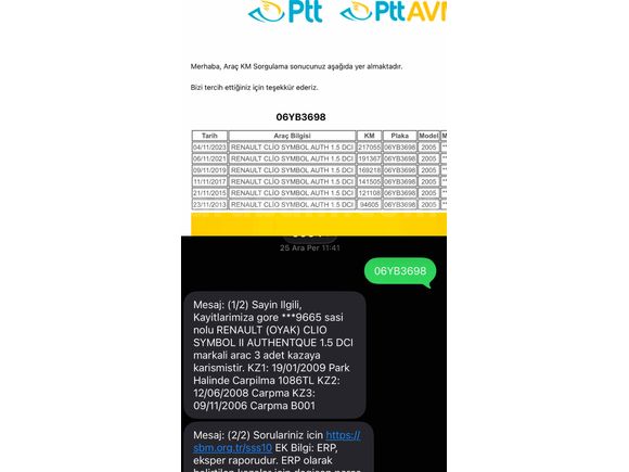 Tek parça boyalı KLİMALİ yaza hazır Clio 