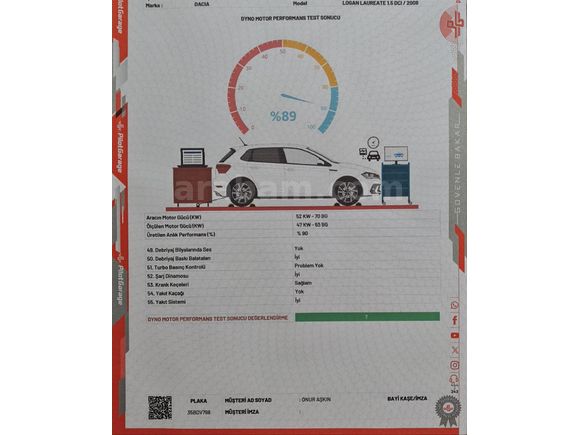 Sahibinden Dacia Logan 1.5 dCi Laureate 2008 Model