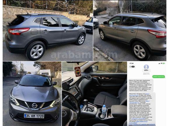 Sahibinden Nissan Qashqai 1.6 DCIB EDİTİON XTRONIC 2016 Model  187.000 km Gri (Gümüş)