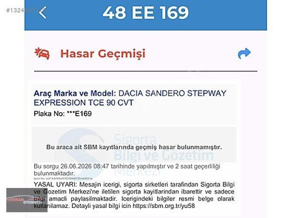 HATASIZ YETKLİ SERVİS BAKIMLI 2024 TRAFİK ÇIKIŞLI