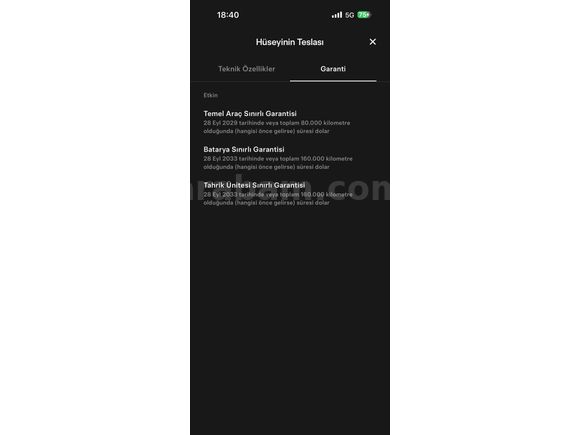 Sahibinden Tesla Model Y Standart (Juniper)  5 Bin km Sıfır Gibi 