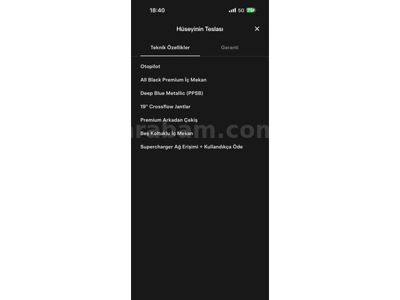 Sahibinden Tesla Model Y Standart (Juniper)  5 Bin km Sıfır Gibi 