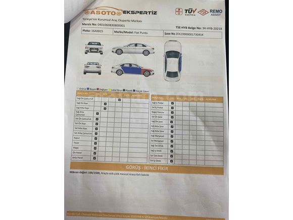 Sahibinden Fiat Punto EVO 1.4 Fire Dynamic 2011 Model 