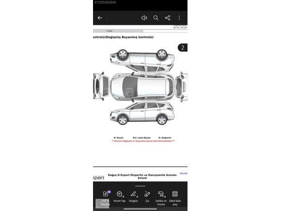 2020 DUSTER DİZEL HATASIZ BOYASIZ 204500 KMDE