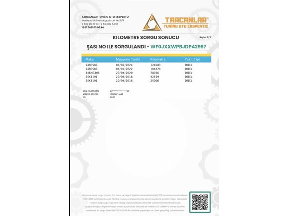 Sahibinden Ford C-Max 1.6 TDCi Titanium X 2013 Model Zonguldak