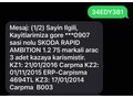 Sahibinden Skoda Rapid 1.2 Ambition 2013 Model İstanbul