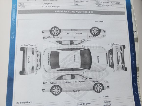 Sahibinden Citroen Berlingo 1.5 BlueHDI 2022 Model