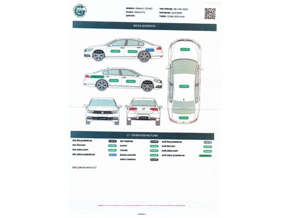 Sahibinden Renault Megane 1.6 Expression 2006 Model Kayseri