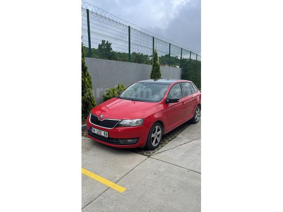 Sahibinden Skoda Rapid 1.4 TDI GreenTec Spaceback Style 2016 Model  125.000 km Kırmızı