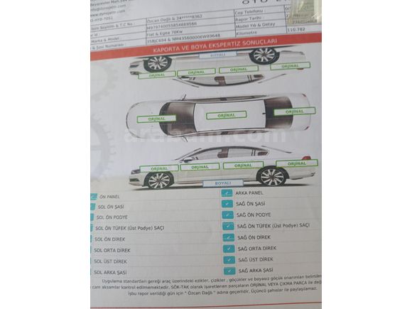 Sahibinden Fiat Egea 1.3 Multijet Easy 2022 Model