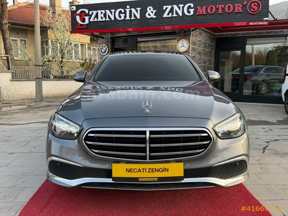 ZENGİN MOTORS'DAN 2022 E 200 D EXCLUSİVE HATASIZ BOYASIZ