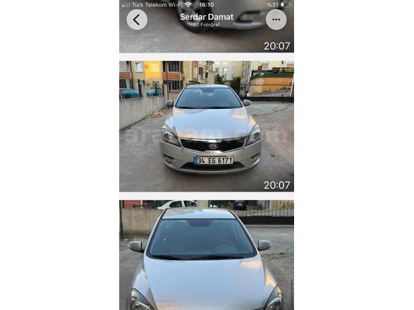 Sahibinden Kia Ceed 1.6 CRDi Concept 2011 Model 