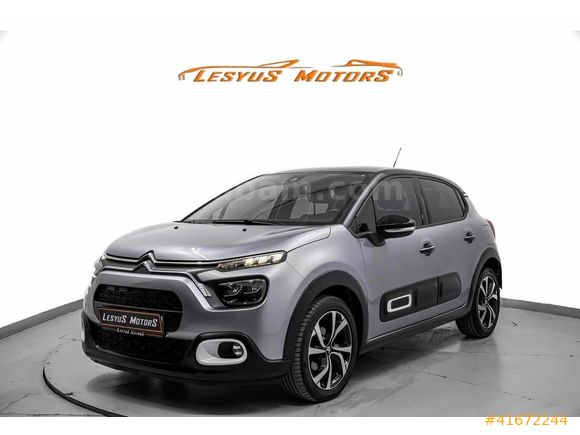 'LESYUS' 2023 MODEL CİTROEN C3 1.2 P.TECH SHİNE BOYASIZ 61.000KM