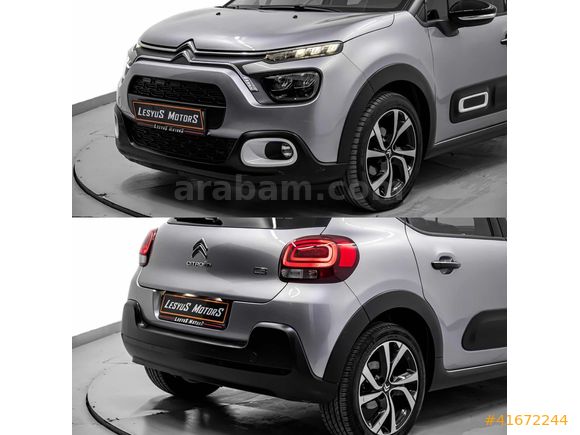 'LESYUS' 2023 MODEL CİTROEN C3 1.2 P.TECH SHİNE BOYASIZ 61.000KM