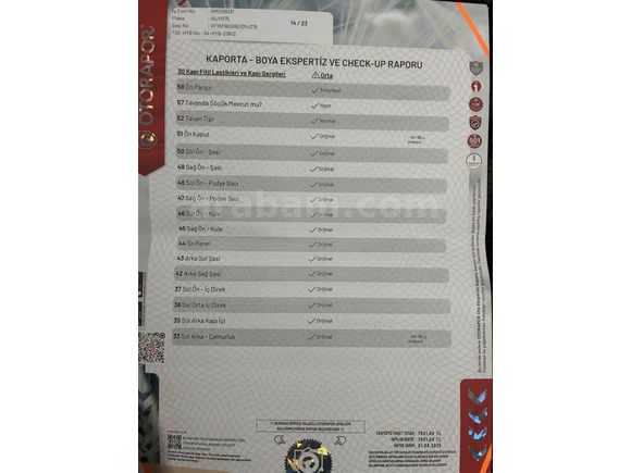 Temiz Km Düşük aile aracı -otomatik takaslı