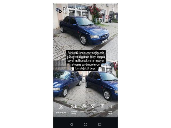 Sahibinden Ford Escort 1.6 CLX 1997 Model