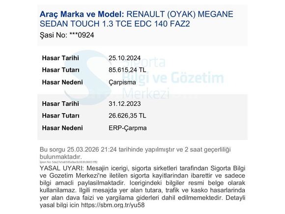 SAHİBİNDEN 2023GARANTİLİ SERVİS BAKIMLI TEMİZ MEGANE