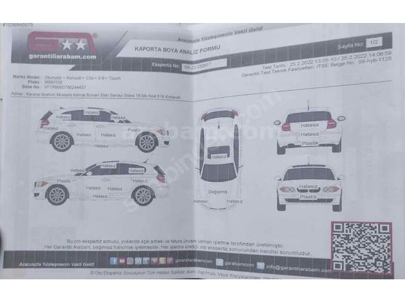 Ekstralı düşük km’li clio