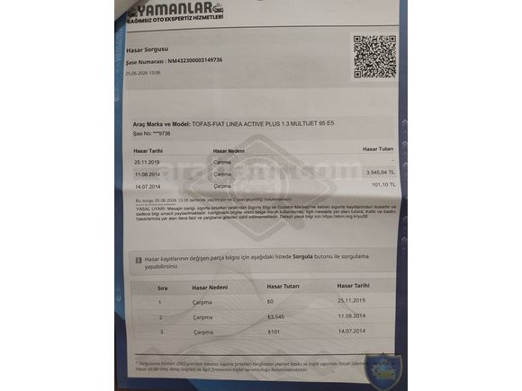 Sahibinden Fiat Linea 1.3 Multijet Active Plus 2012 Model 