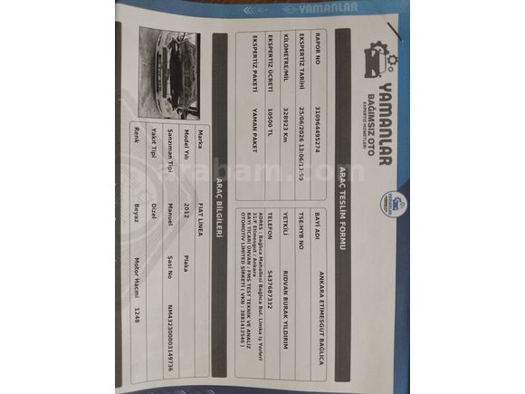 Sahibinden Fiat Linea 1.3 Multijet Active Plus 2012 Model 