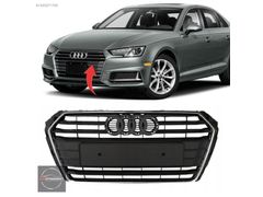 Audi A4 Ön Panjur Mat Siyah Krom Çerçeve 2016-2019 8W0853651