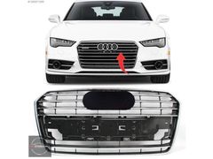 Audi A7 Ön Panjur Kromlu 2015-2018 4G8853651G