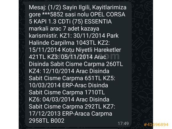SİNVAR MOTORS DAN yapılı corsa