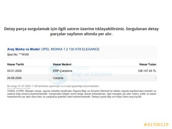 OTOSTORE'DAN Mokka 1.2 Turbo AT8 Elegance 2023