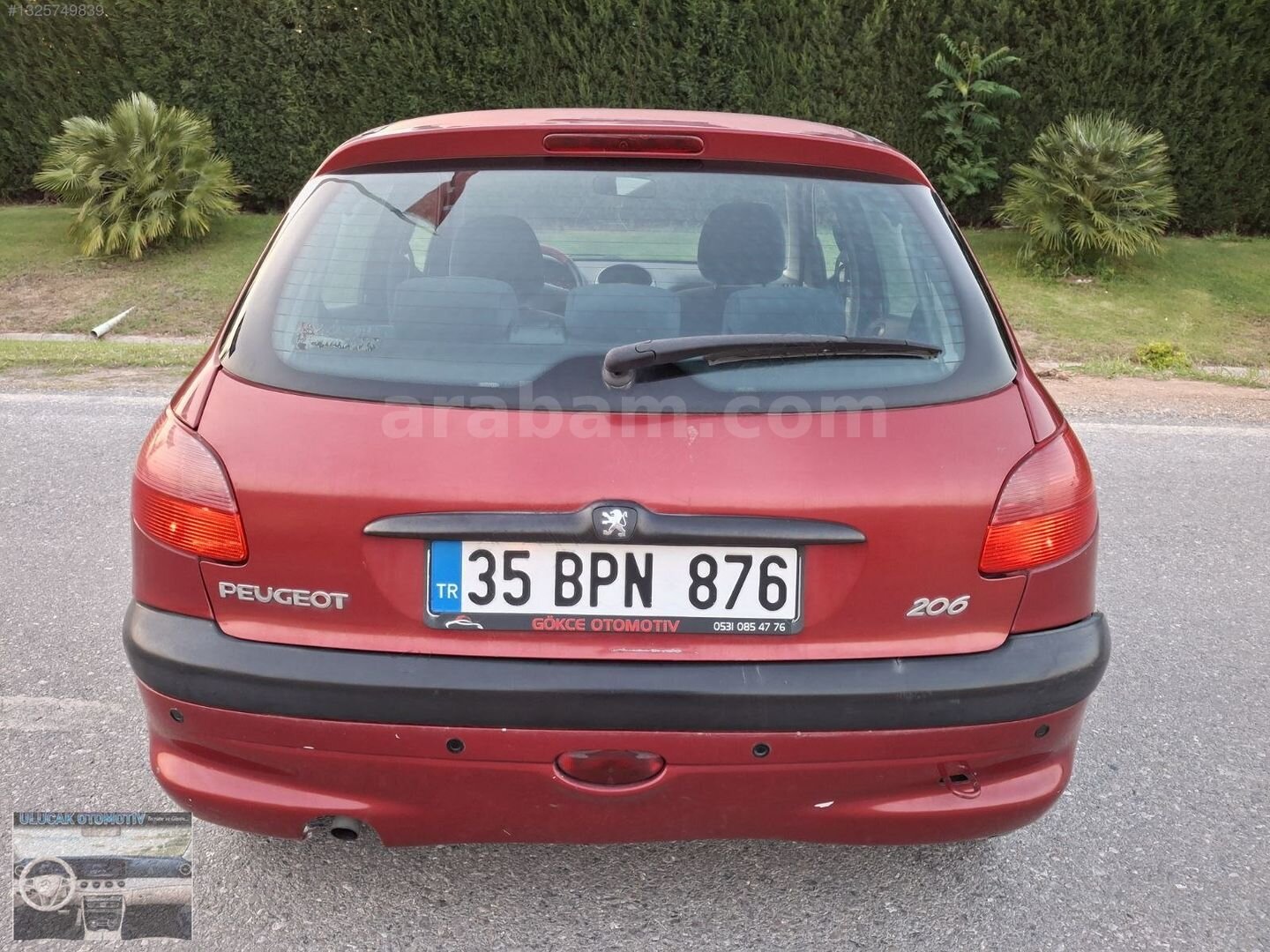 Galeriden Peugeot 206 1.4 XT 2002 Model İzmir 152.000 km Bordo 5