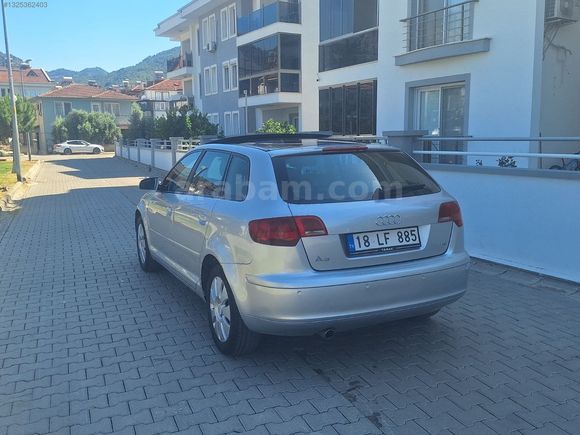Kazasız 2007 Model Audi A3 1.6 Fsi 181 Bin Km'de CamTavanlı