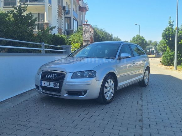 Kazasız 2007 Model Audi A3 1.6 Fsi 181 Bin Km'de CamTavanlı