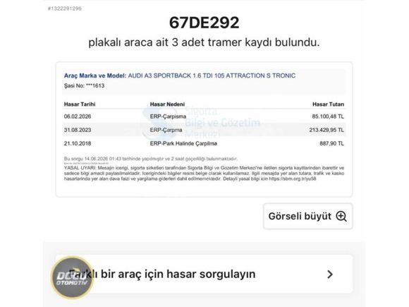 163.000 KM' de 2012 AUDİ A3 S.BACK AMBİTİON SLİNE