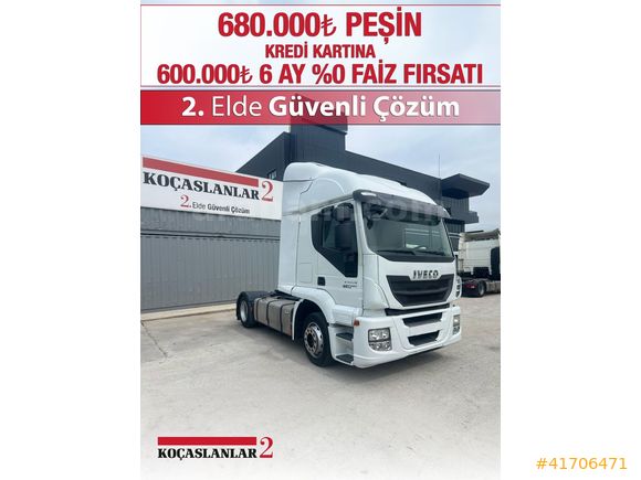 6 AY %0 FAİZ KOÇASLANLAR2'DE İVECO 460 RETARDERLİ 2013 MODEL
