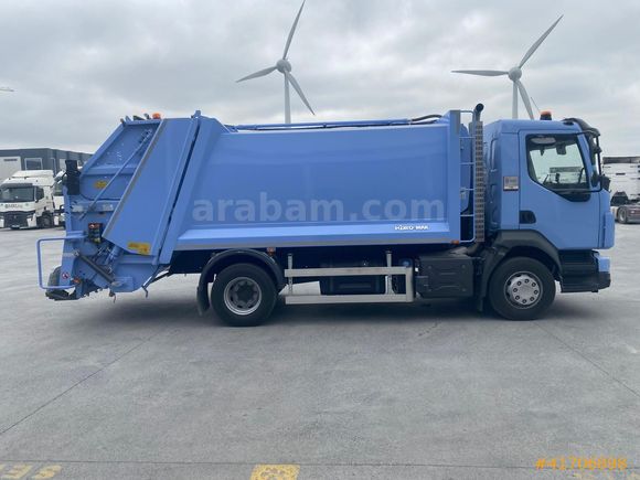 KOÇASLANLAR2 RENAULT D280 + HİDROMAK 12+1,5 m3 ÇÖP KAMYONU
