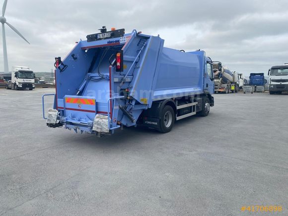 KOÇASLANLAR2 RENAULT D280 + HİDROMAK 12+1,5 m3 ÇÖP KAMYONU
