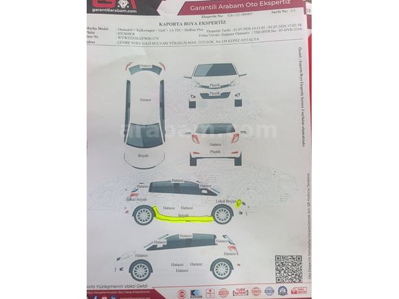 HATASİZ EXSPER GARANTİLİ 2014 GOLF7