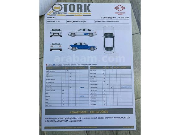 Sahibinden Fiat Egea 1.3 Multijet Easy Plus 2018 Model 