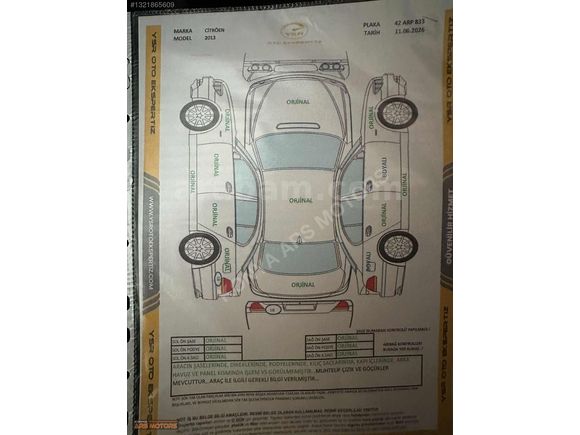 ''KONYA ARS MOTORS'' HATASIZ DEĞİŞENSİZ 1.6HDI C-ELYSEE