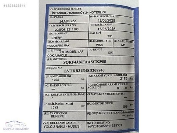KARINCA OTOMOTİV'DEN 2025 CHERY TIGGO 8 PRO MAX EXCEPTIONAL