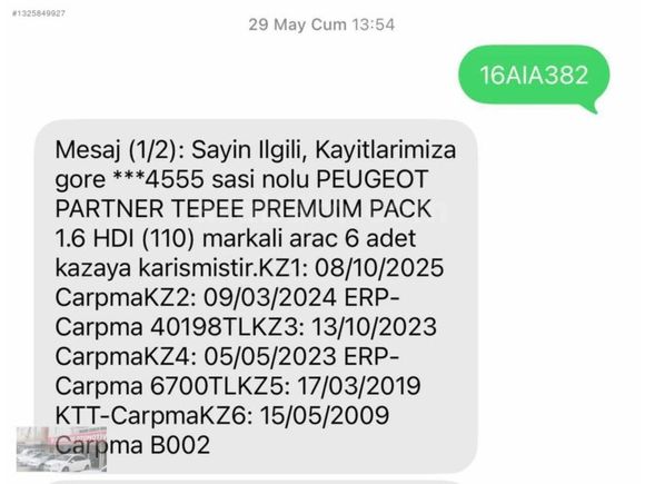 2009 ÇİFT SÜRGÜ PARTNER TEPEE