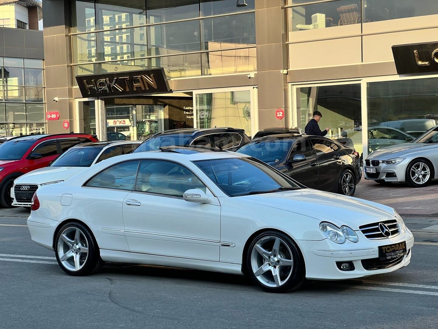 Galeriden Mercedes - Benz CLK 200 Kompressor Avantgarde 2004 Model Ankara 378.000 km Beyaz 6