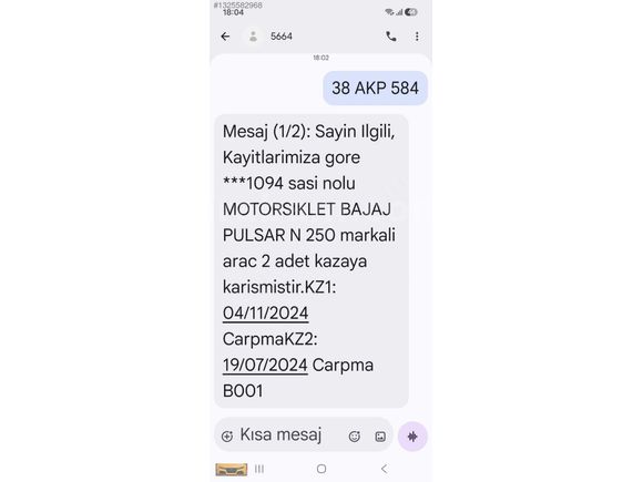 2024 PULSAR N 250 K.KARTINA 12 TAKSİT