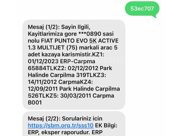 Sahibinden Fiat Punto EVO araç Rize de