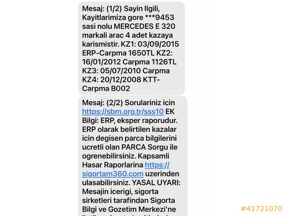 GERÇEK OTO'DAN 2003 MERCEDES E320 AVANTGARDE