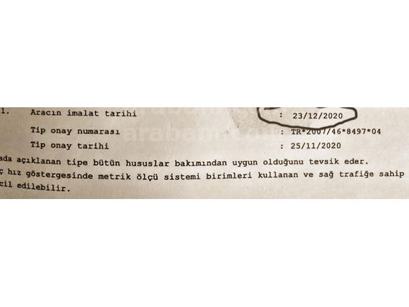 21.350 KM 2021 ÇIKIŞLI