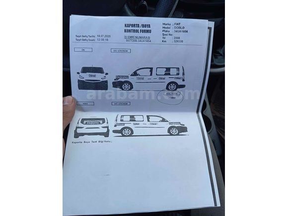 Sahibinden Fiat Doblo Combi 1.3 Multijet Active 2008 Model 